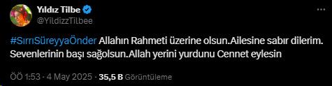 Ünlü İsimlerden Sırrı Süreyya Önder'e veda mesajları