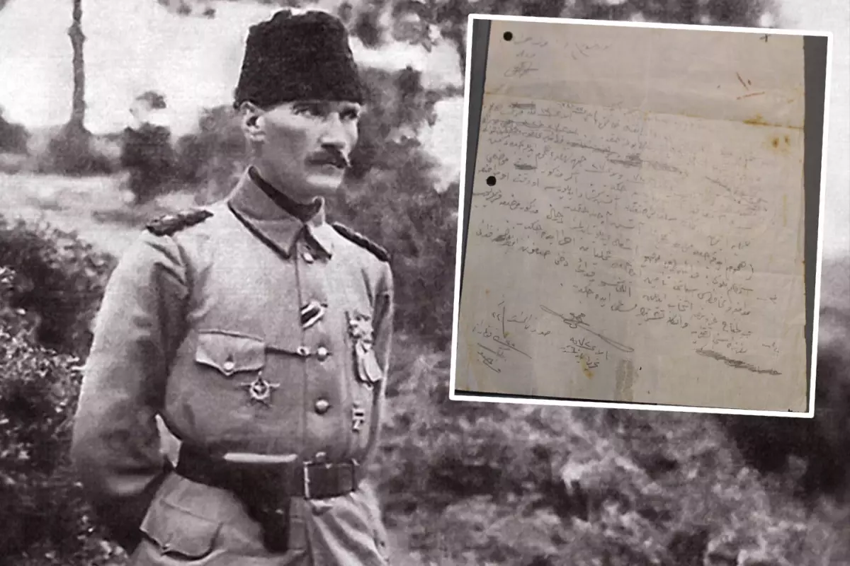 Atatürk\'ün Fedai Müfrezesine verdiği el yazısı emir ortaya çıktı