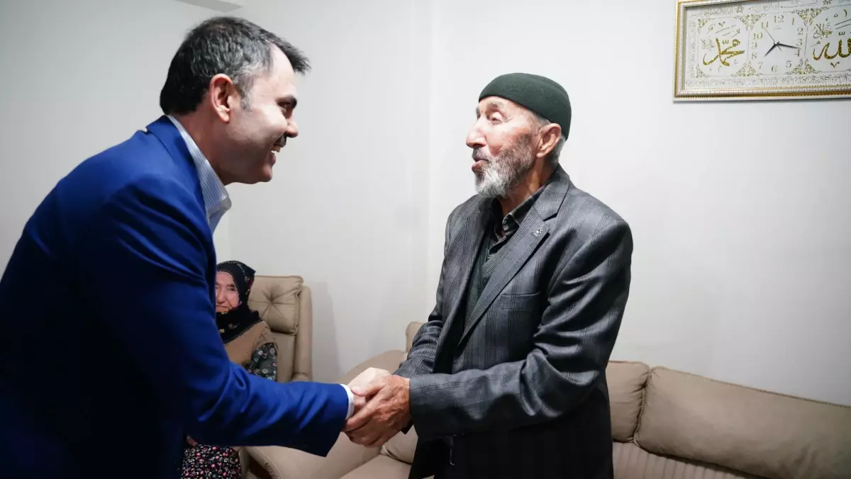 Bakan Kurum, Malatya\'da Yeni Köy Evlerine Ziyaret Etti