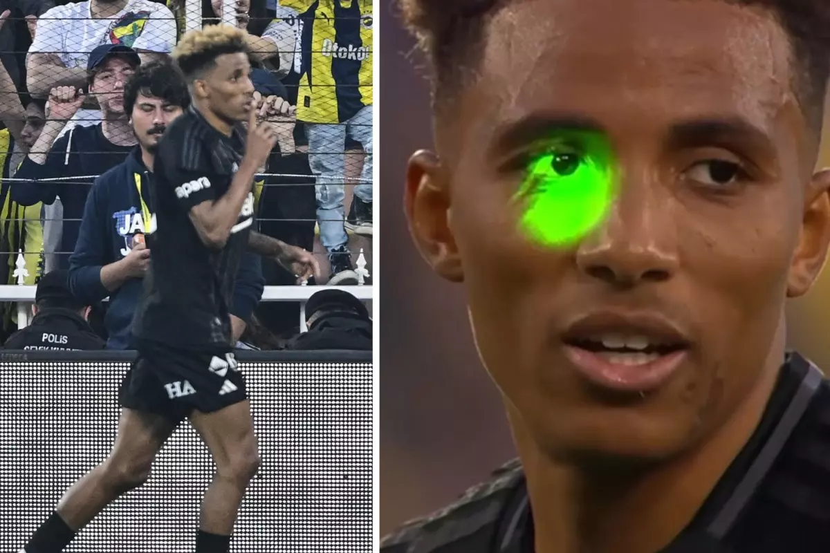 Fenerbahçe-Beşiktaş derbisinde Gedson Fernandes\'e lazer tutan taraftarın cezası belli oldu