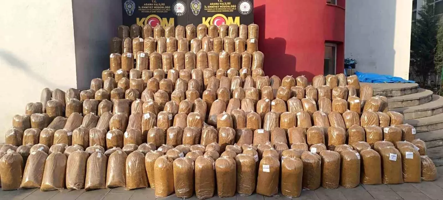 Adana\'da 2 Ton Kaçak Tütün Ele Geçirildi