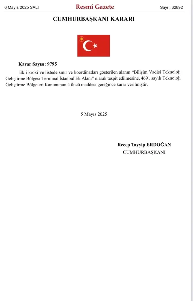 Atatürk Havalimanı için önemli karar! Cumhurbaşkanı Erdoğan imzaladı