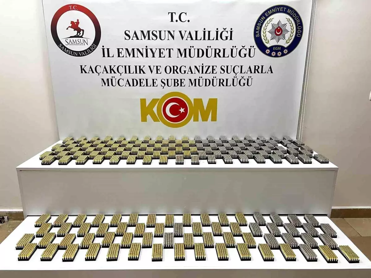 Samsun\'da Av Bayisinde 8.500 Kayıt Dışı Fişek Ele Geçirildi