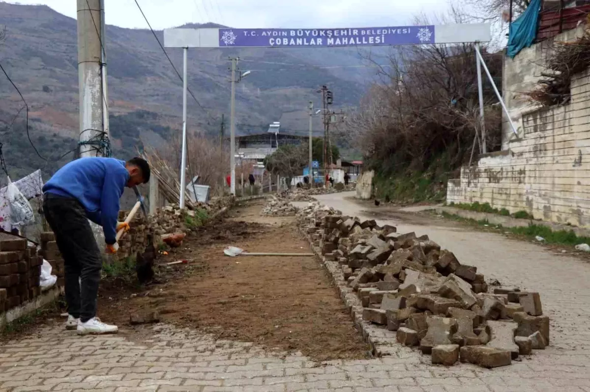 Nazilli Belediyesi, Çobanlar Mahallesi\'nde Yol Yapım Çalışmalarını Tamamladı