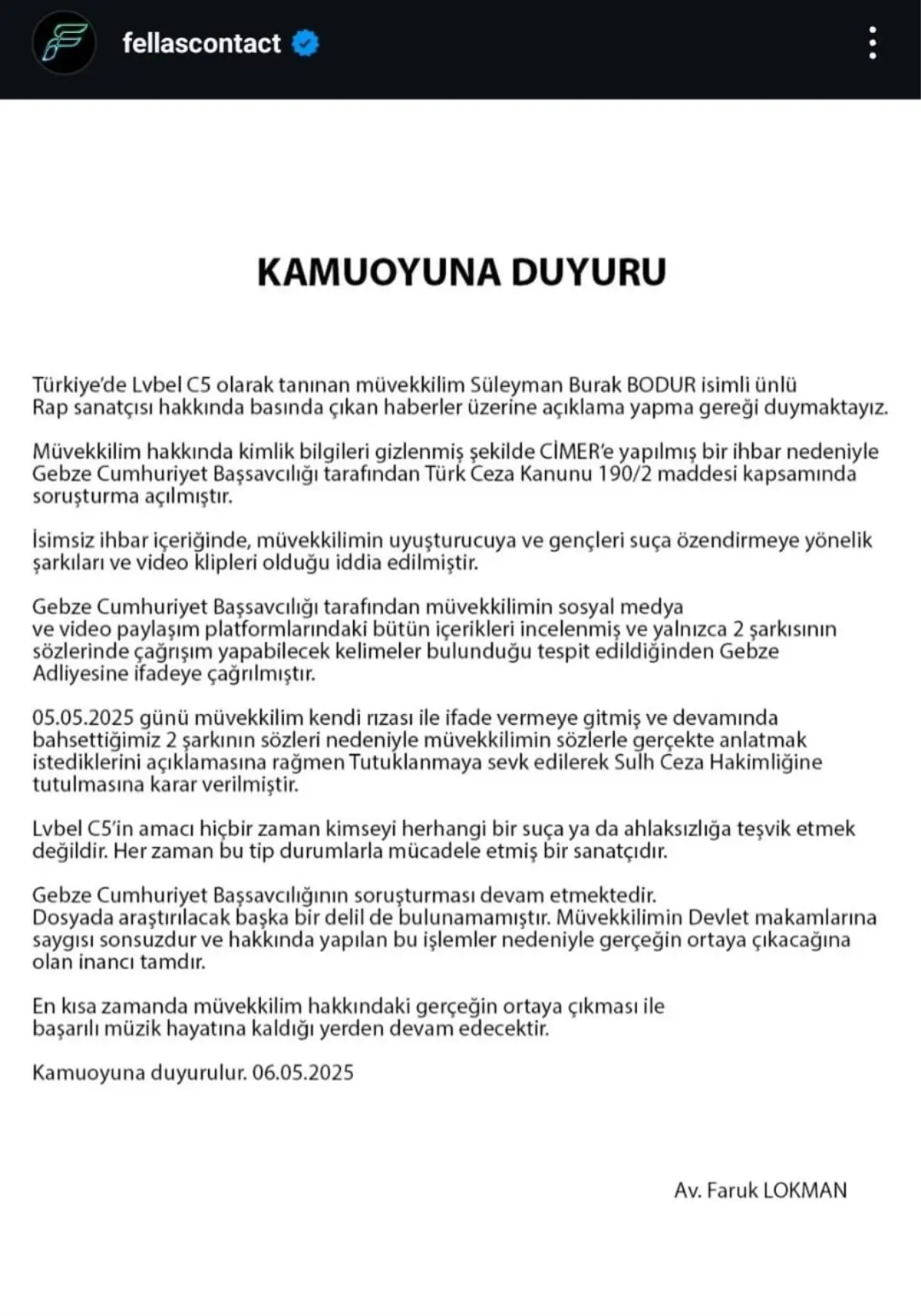 Rap Sanatçısı Suçlamalarla Karşı Karşıya