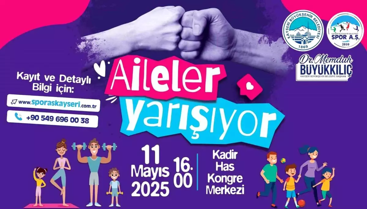 Kayseri\'de \'Aileler Yarışıyor\' Etkinliği Düzenleniyor