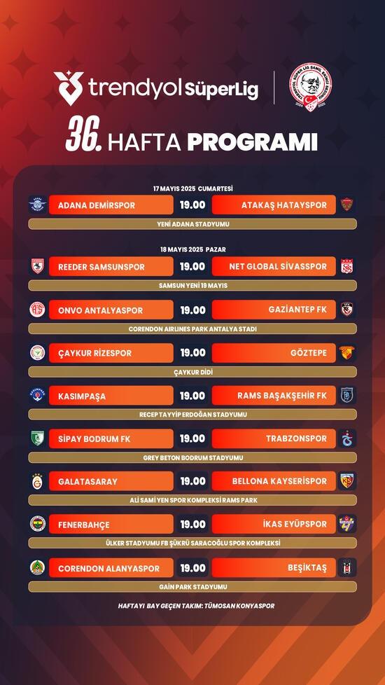 TFF'den resmi açıklama geldi! Tüm maçlar aynı saatte