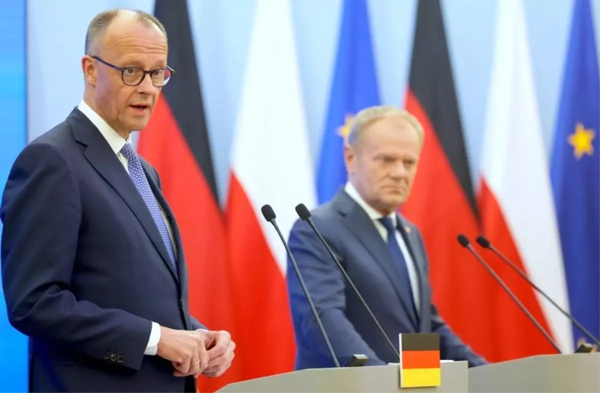 Merz, Polonya\'da Tusk ile Görüştü