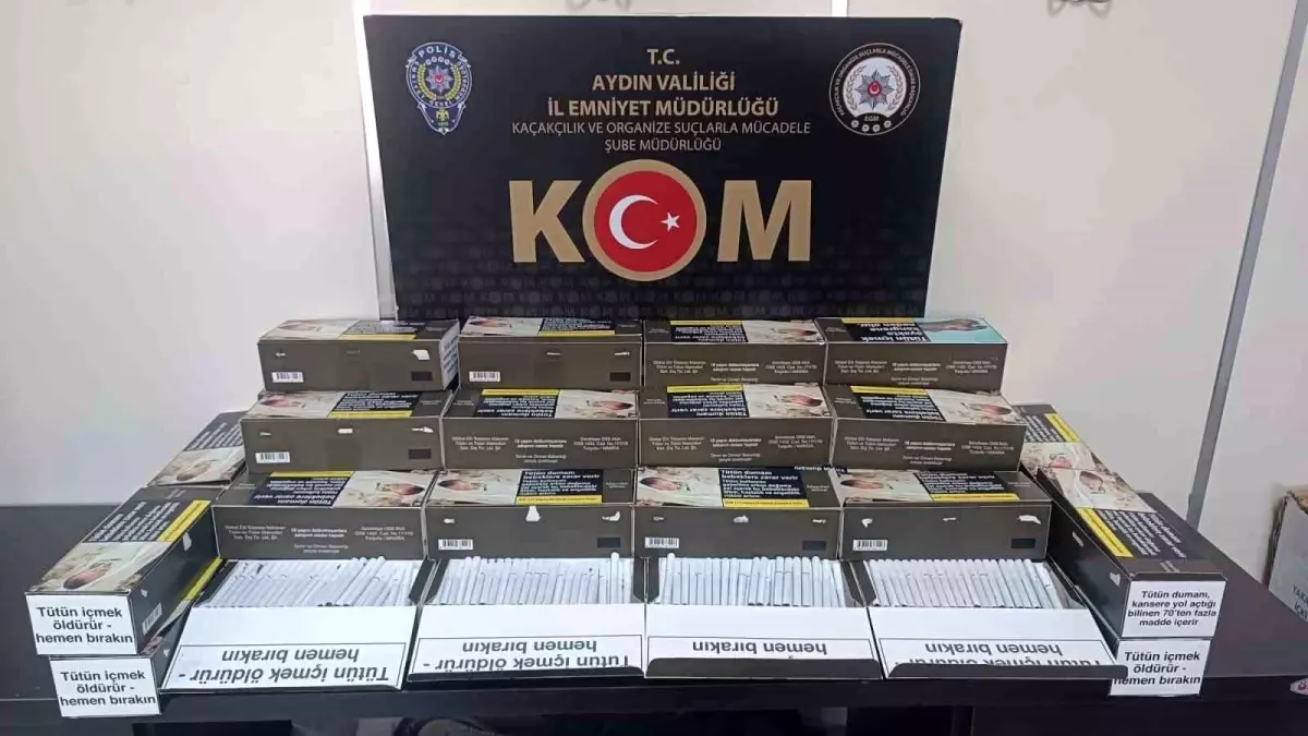 Aydın\'da Kaçak Makaron Operasyonu