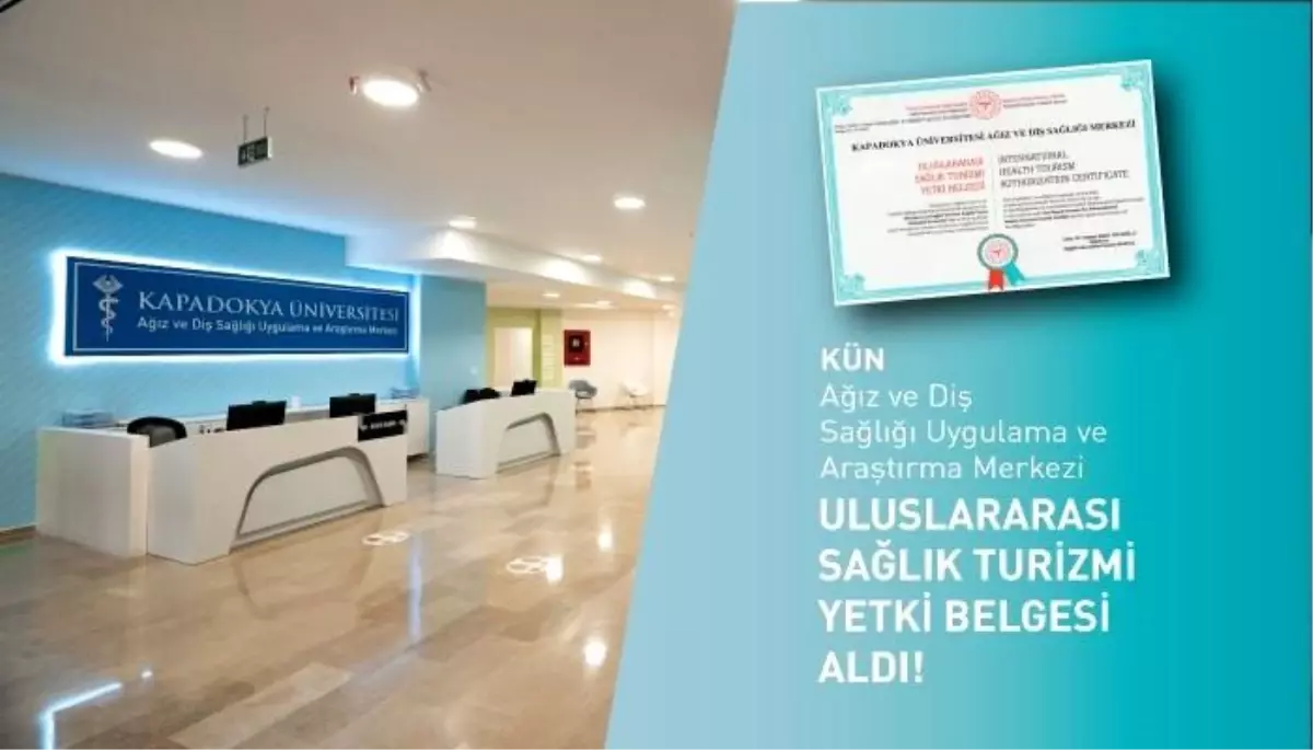KÜN, Uluslararası Sağlık Turizmi Belgesi Aldı