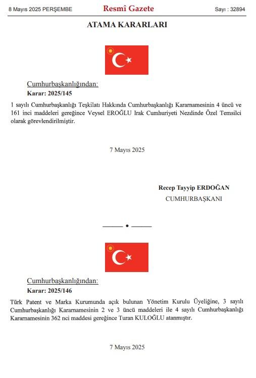 Eski Bakan Veysel Eroğlu, Irak Cumhuriyet Özel Temsilcisi oldu Eski Bakan Veysel Eroğlu, Irak Cumhuriyet Özel Temsilcisi oldu