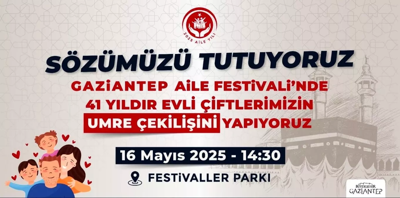 Gaziantep\'te Aile Yılı Festivali Başlıyor