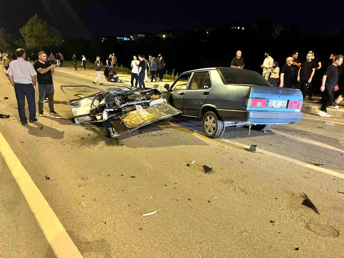 Denizli\'deki Trafik Kazası: 2 Yaralı