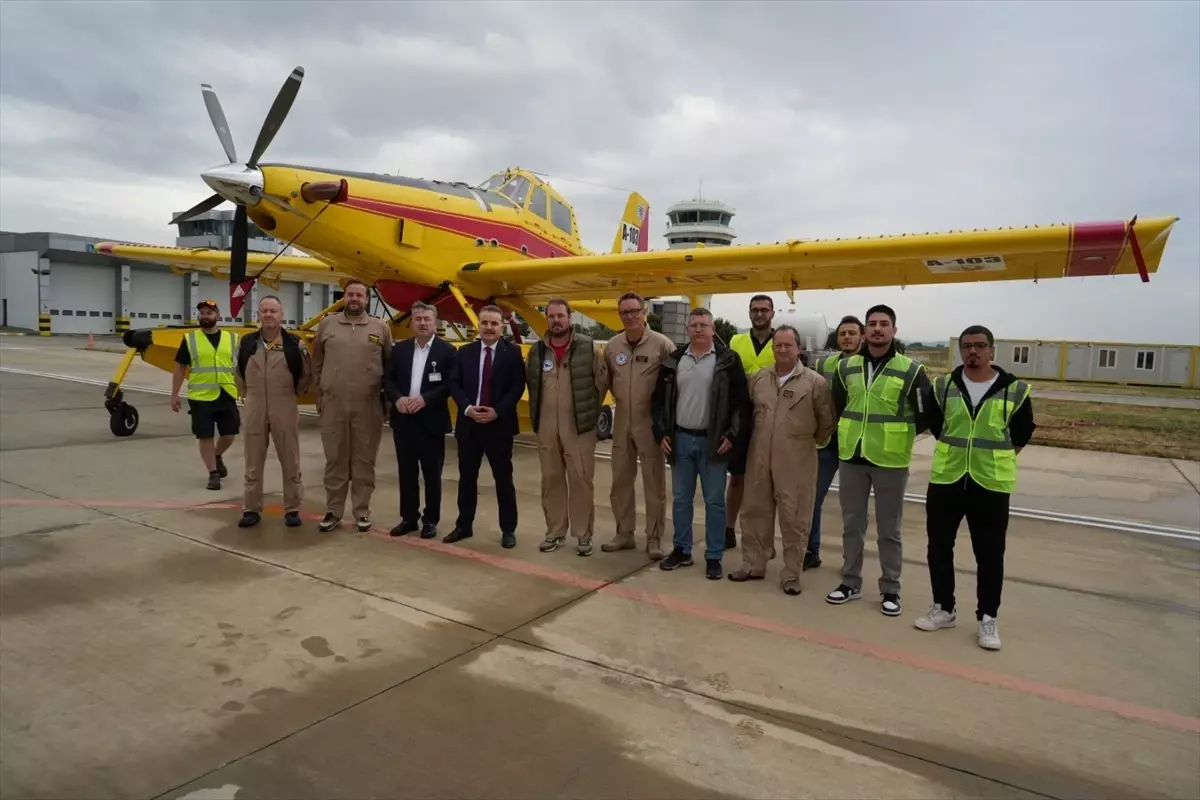 Edremit\'te Yangınla Mücadele İçin Uçaklar Görevde