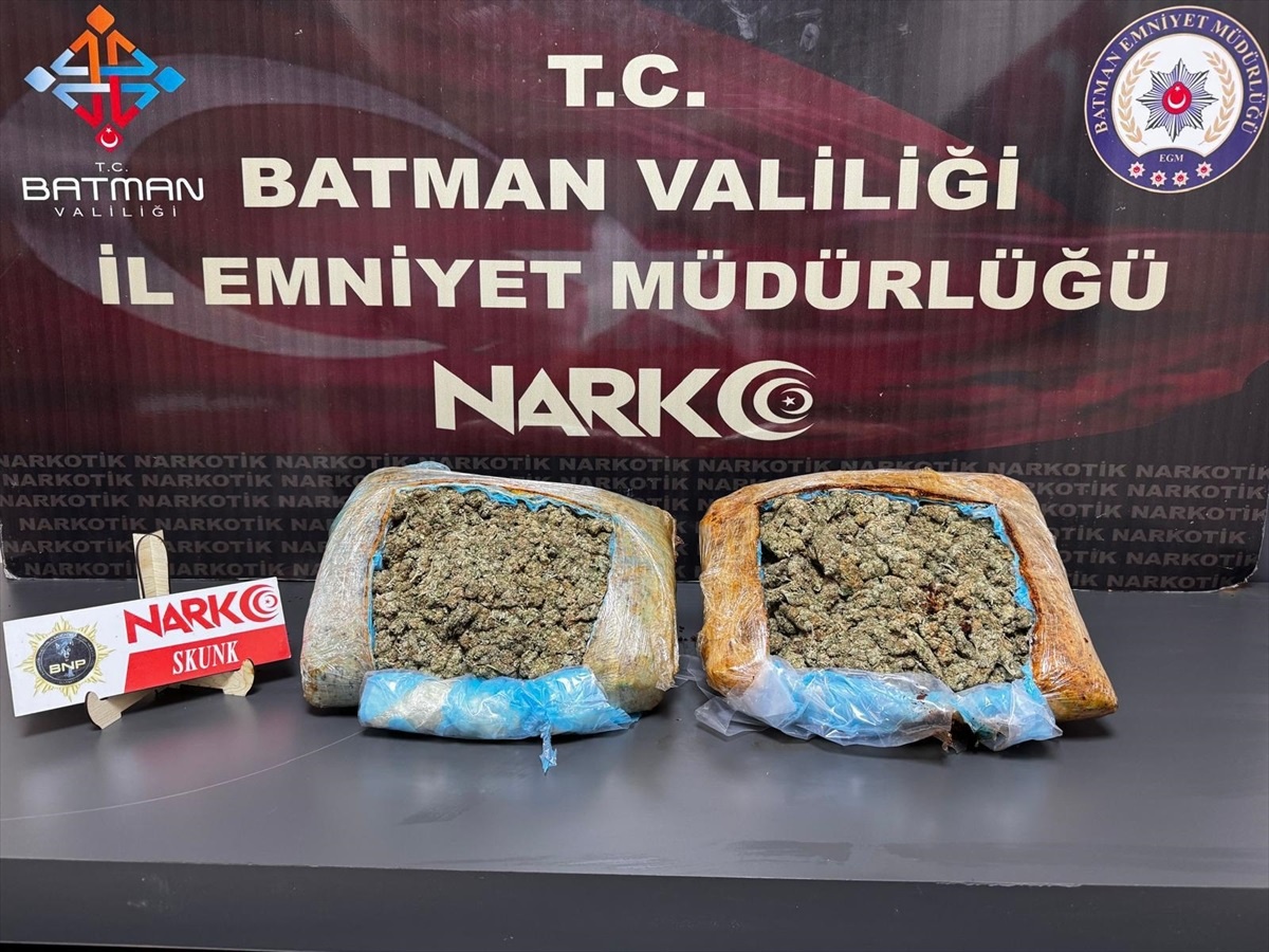 Batman\'da Uyuşturucu Yakalandı