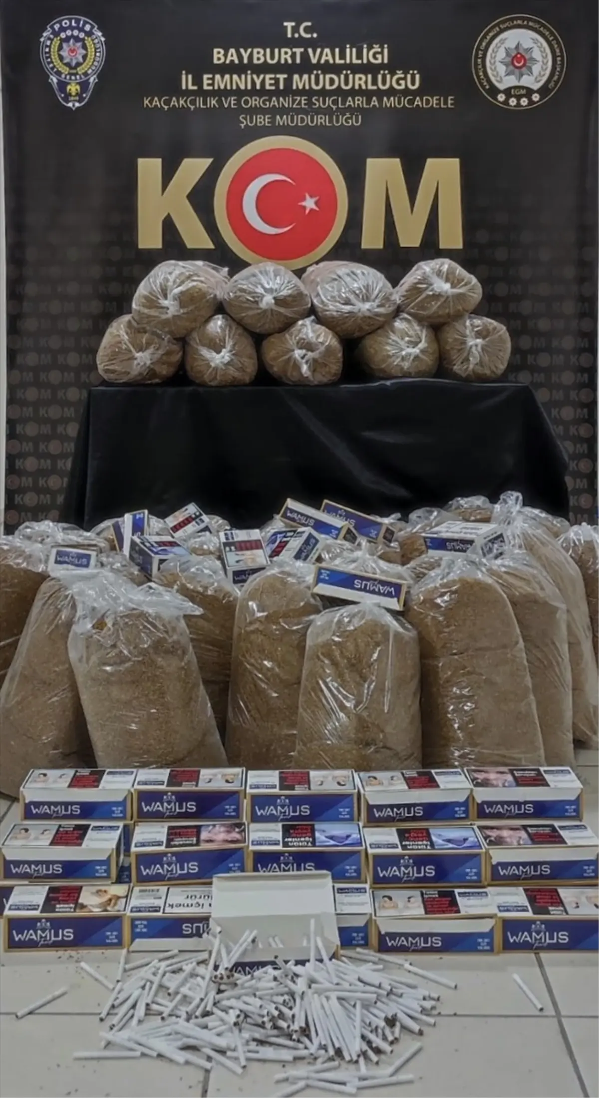 Bayburt\'ta Kaçak Tütün Operasyonu