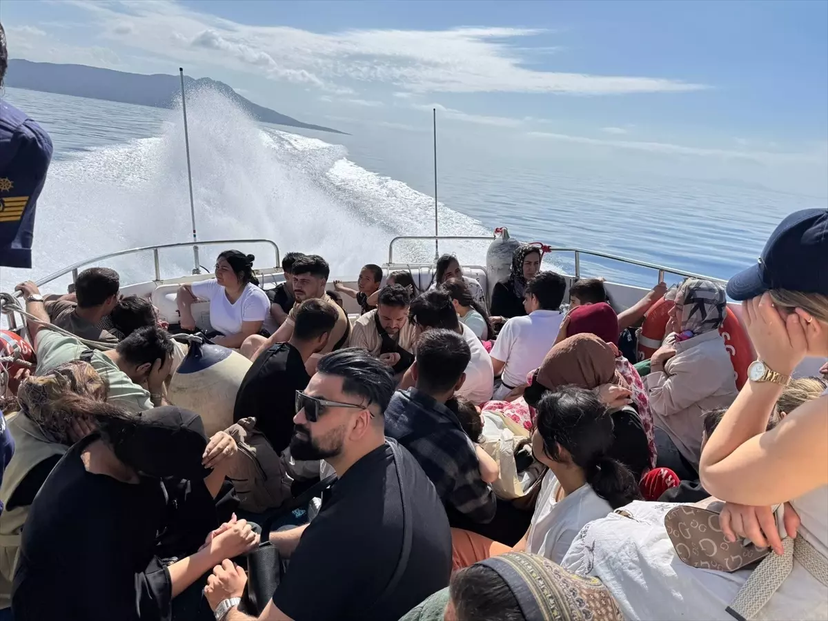 Bodrum açıklarında 95 göçmen yakalandı