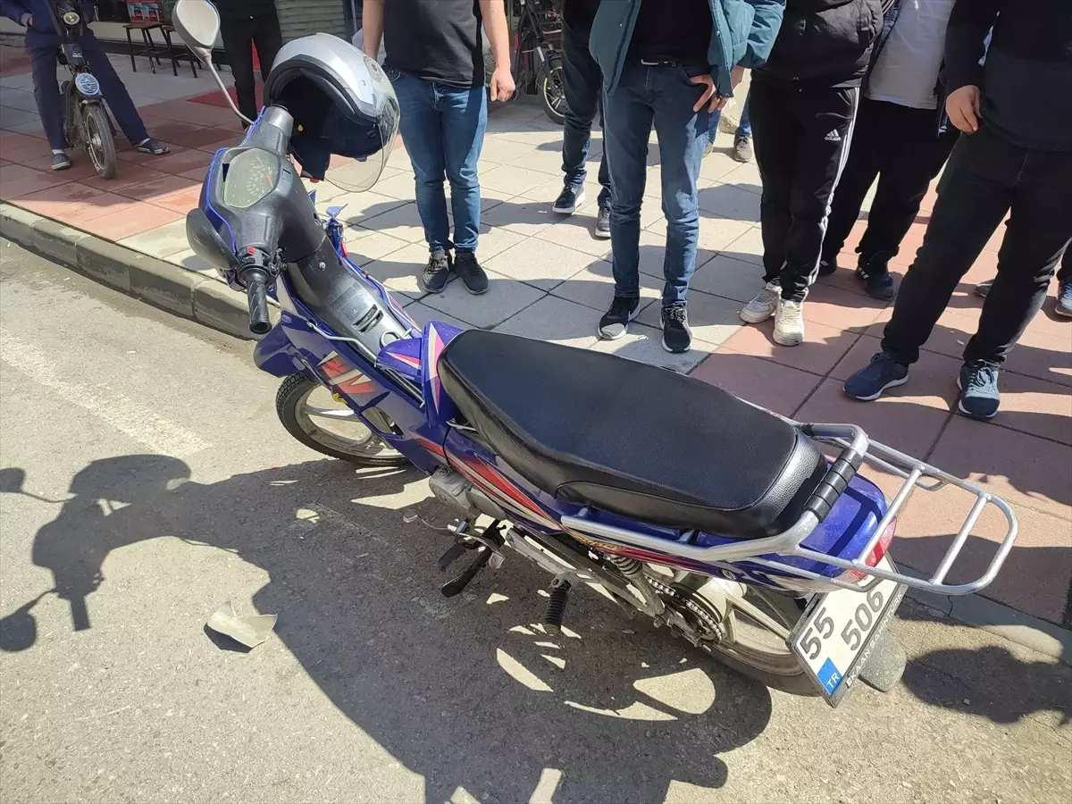 Çarşamba\'da Motosiklet Kazası