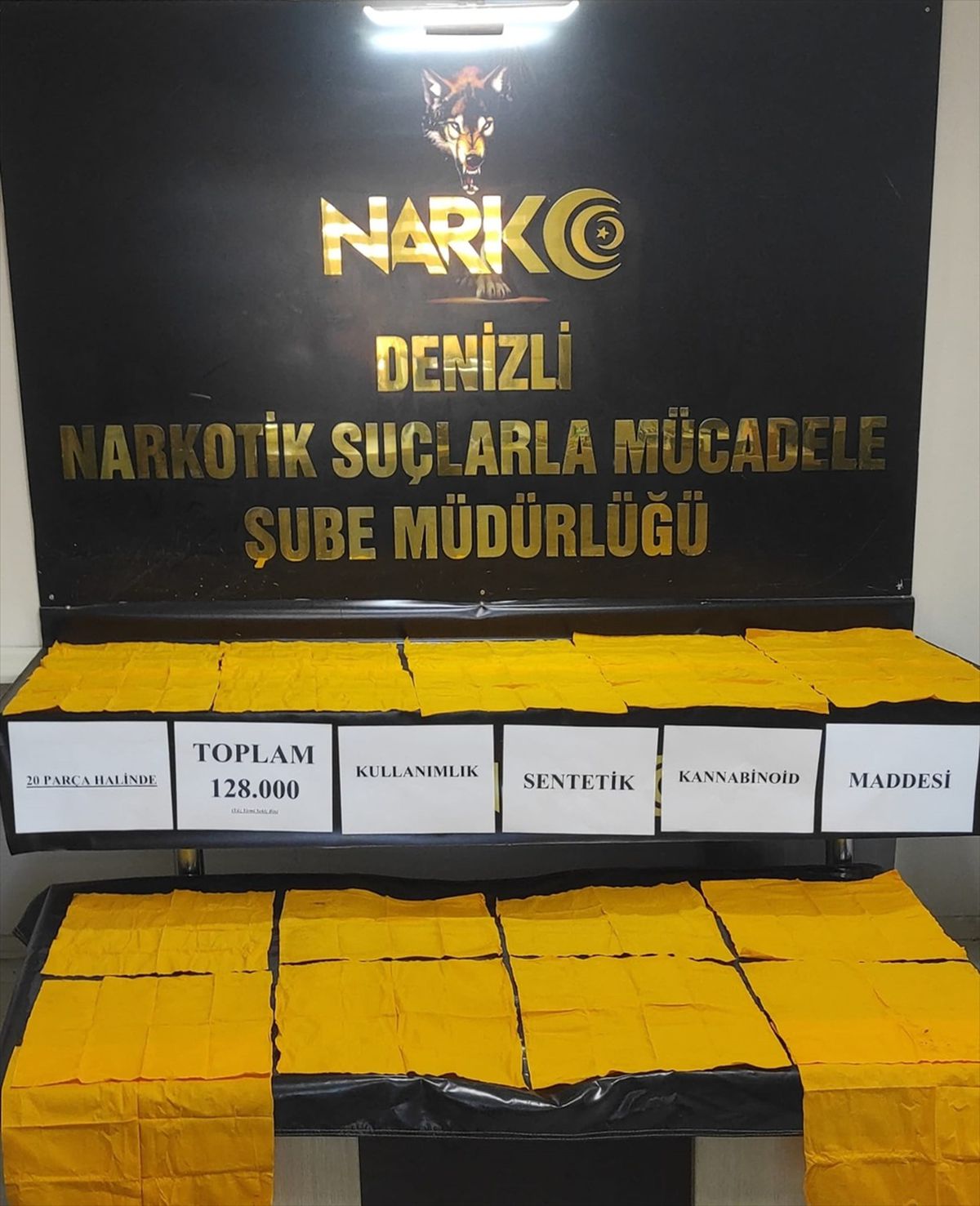 Denizli\'de Uyuşturucu Baskını: 128 Bin Kullanımlık Ele Geçirildi