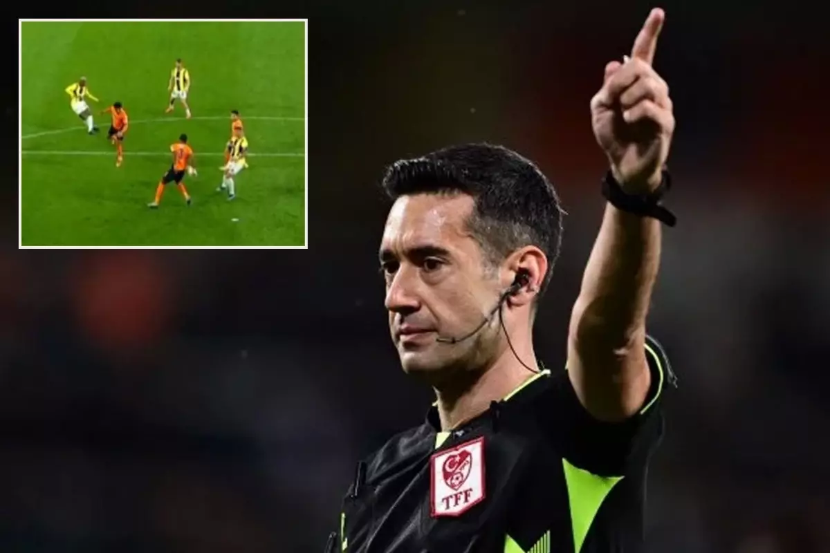 Fenerbahçe penaltı bekledi, hakem izledi ancak oyunu devam ettirdi