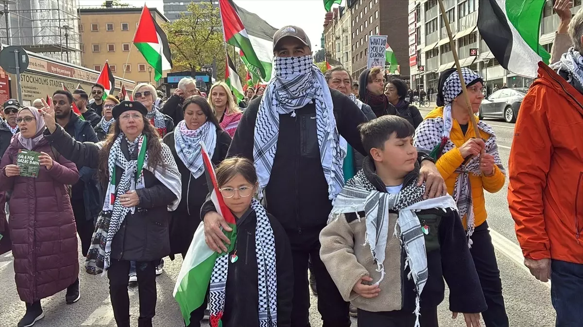 Stockholm\'de Gazze İçin Protesto