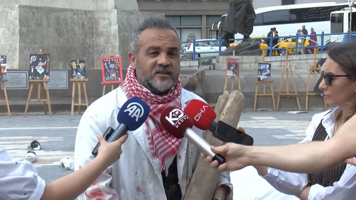 Dr. Sağlam\'dan Gazze Protestosu