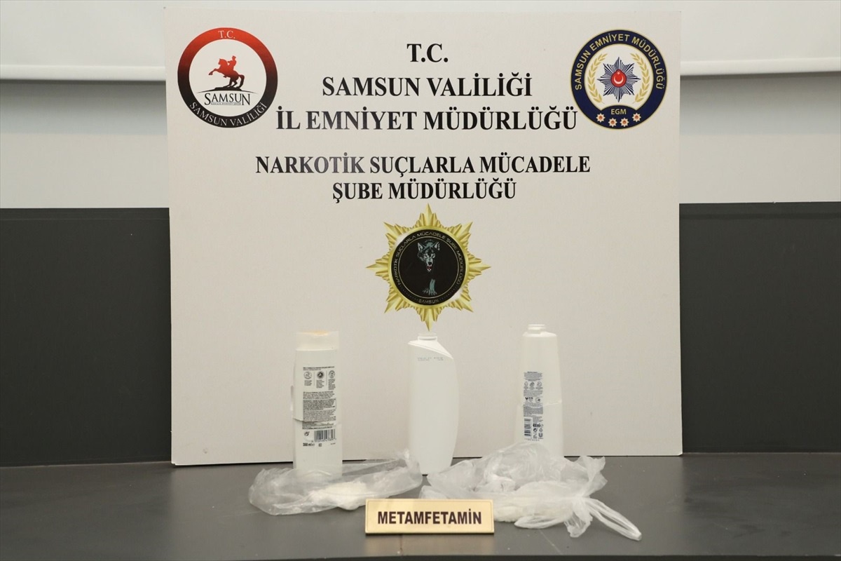 Samsun\'da Şampuan Kutusunda Uyuşturucu Bulundu