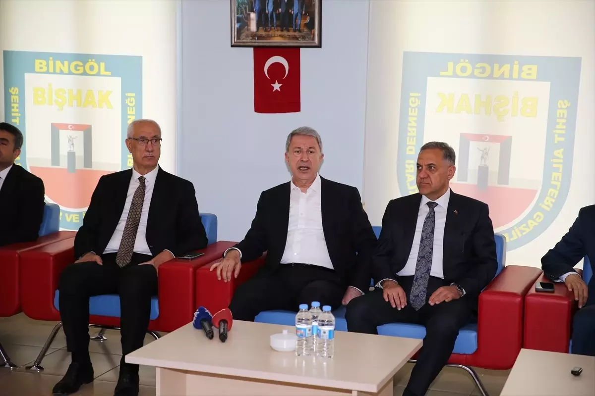 TBMM Milli Savunma Komisyonu Başkanı Akar, Bingöl\'de konuştu Açıklaması