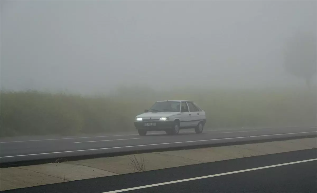 Tekirdağ\'da Sis Ulaşımı Olumsuz Etkiledi