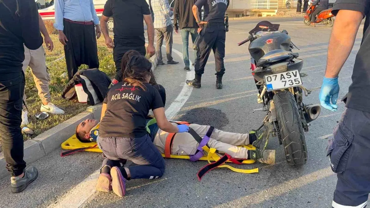 Gazipaşa\'da Motosiklet Kazası