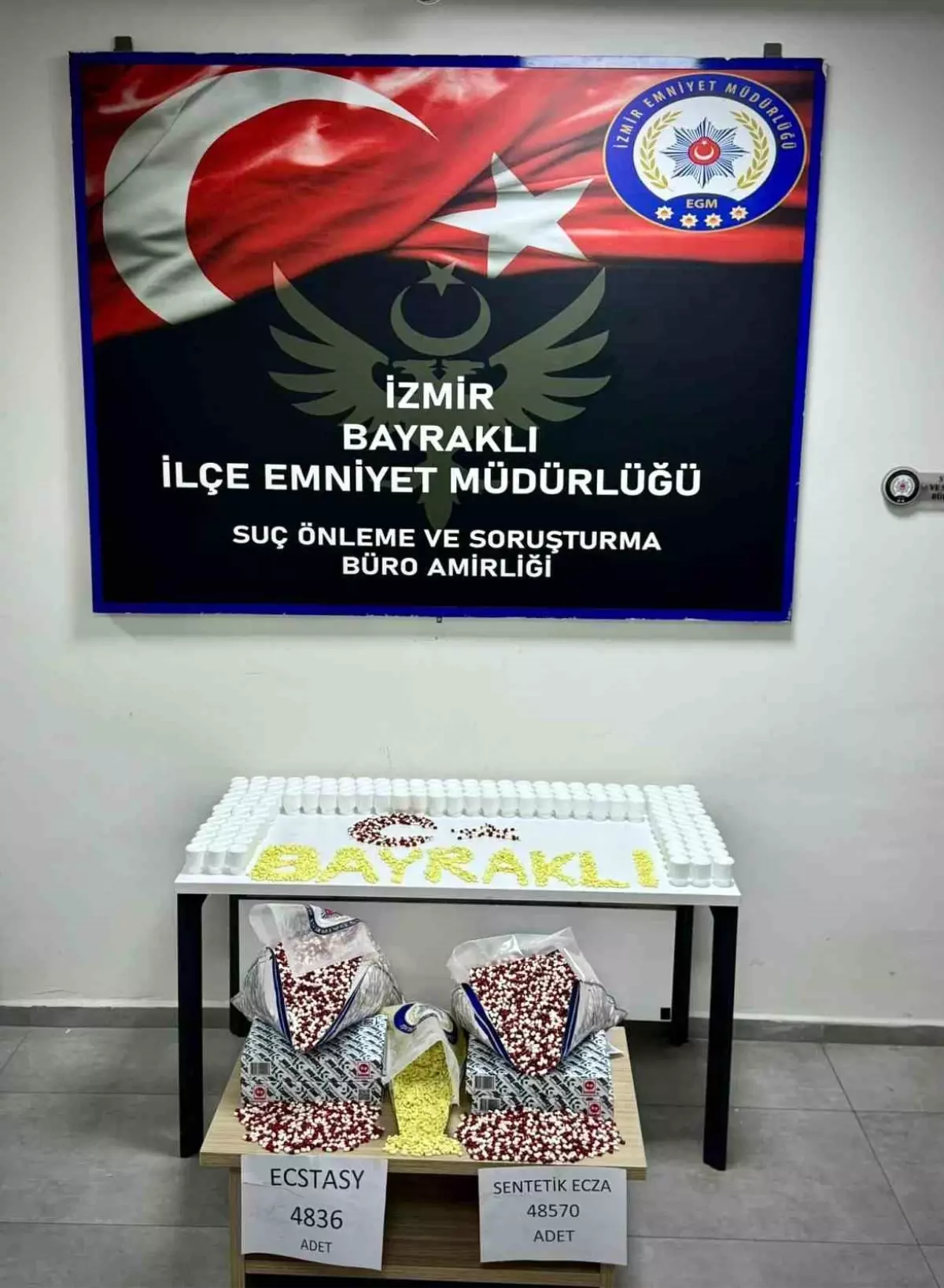 İzmir\'de Uyuşturucu Operasyonu: 48 Bin Sentetik Hap Ele Geçirildi