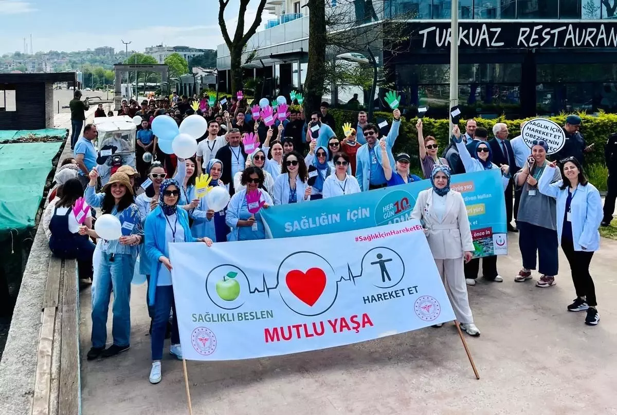 Düzce\'de Sağlık Yürüyüşü Etkinliği