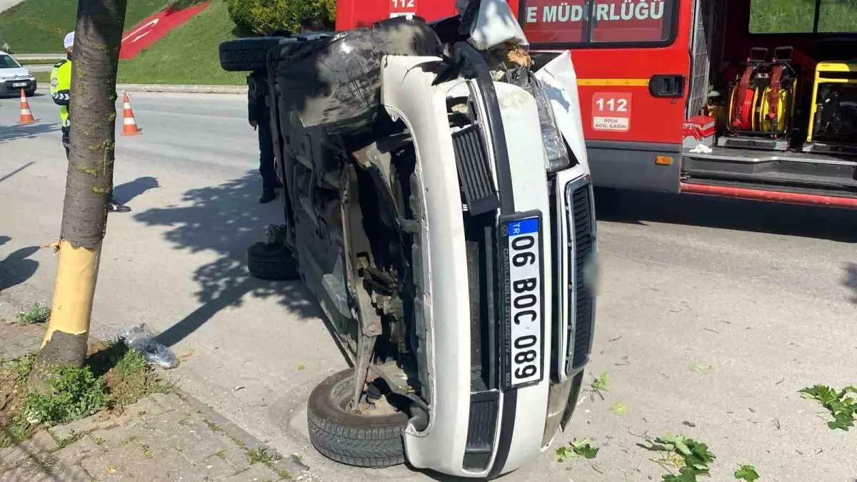 Bolu\'da Kaza Anı Güvenlik Kamerasında