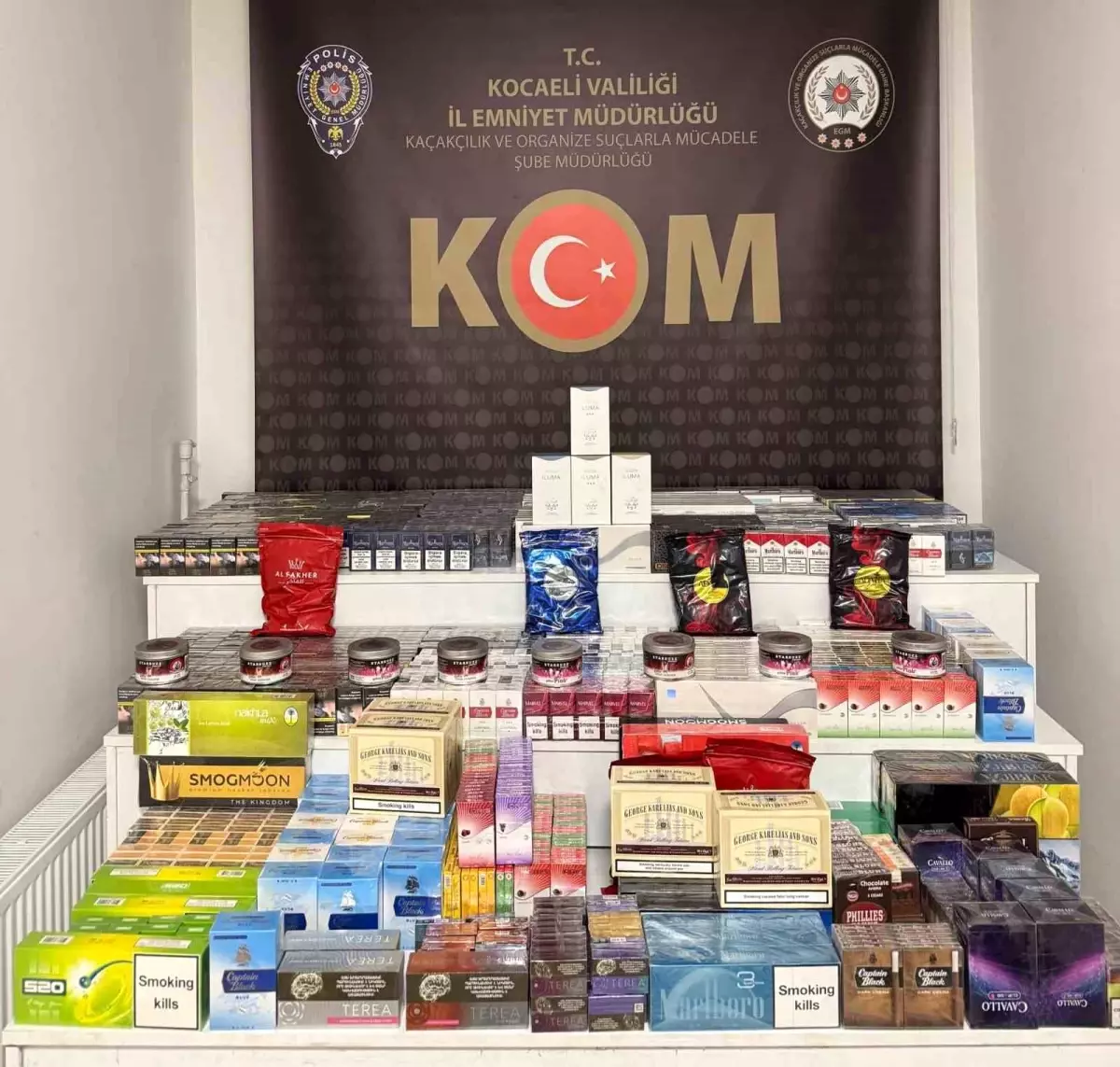 TEM Otoyolu\'nda Kaçak Tütün ve Çay Ele Geçirildi