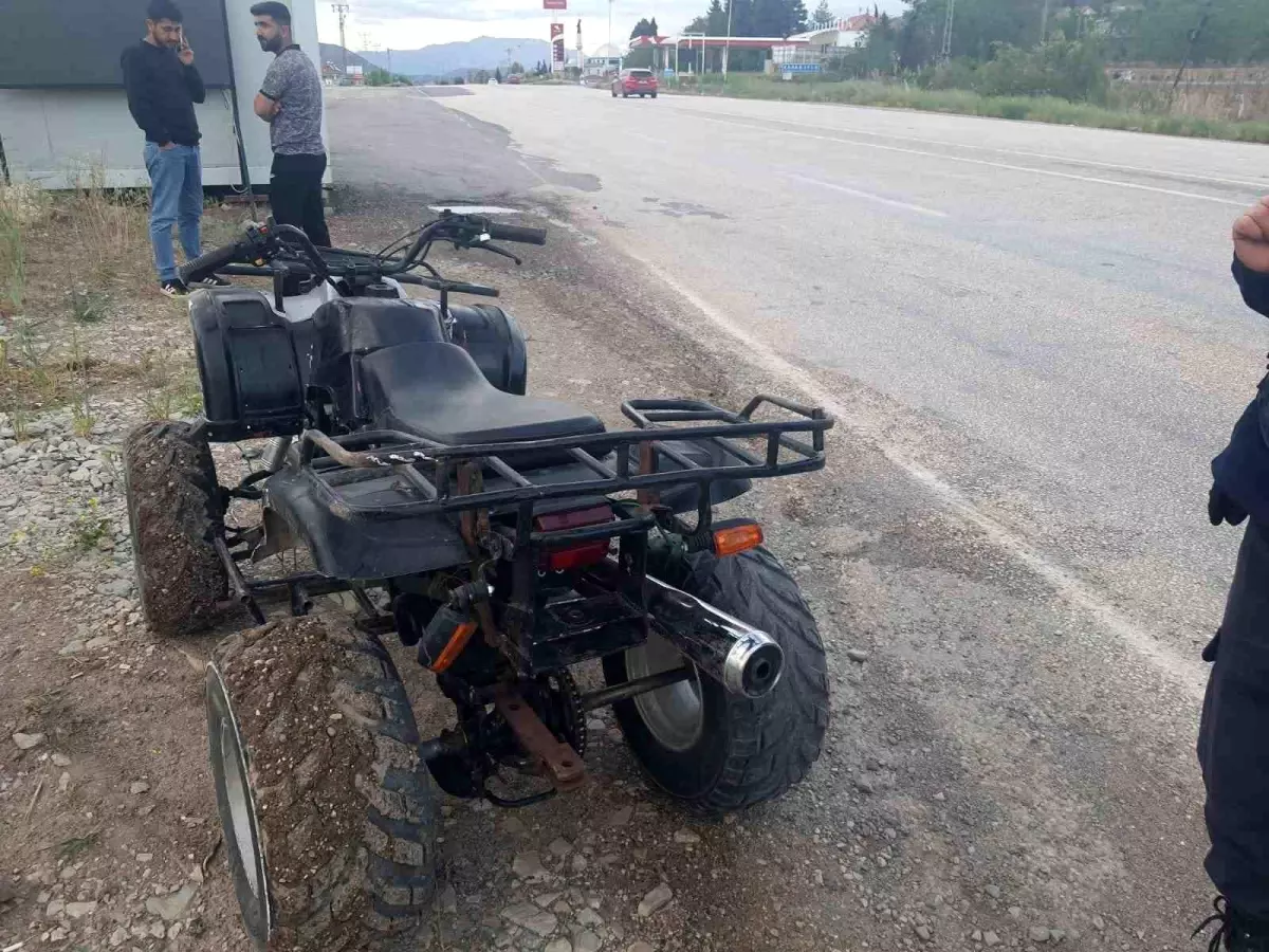 Gölbaşı\'nda ATV Devri: 2 Yaralı