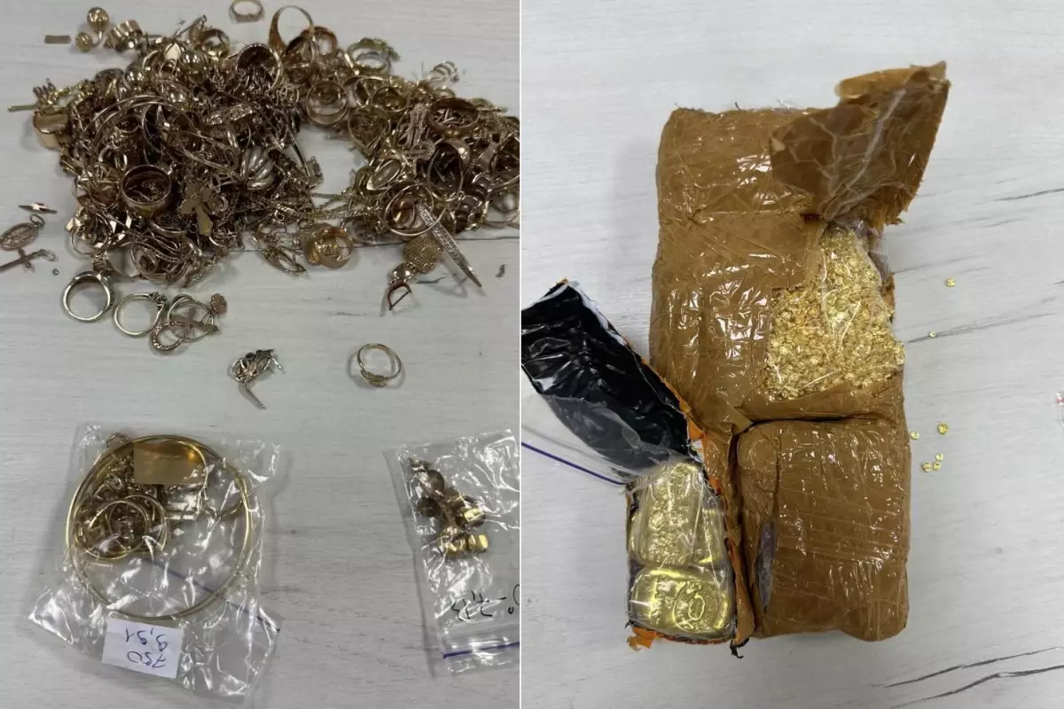 Kilolarca altın Türkiye sınırında yakalandı