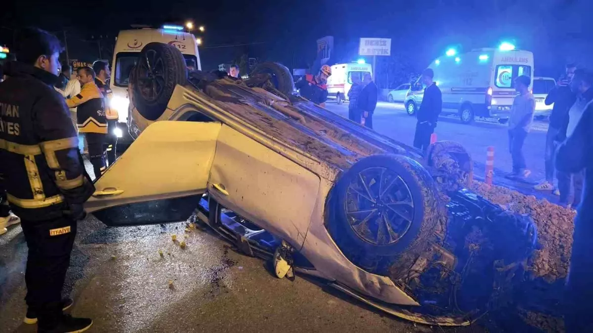 Batman\'da Takla Atan Araçta 1 Yaralı