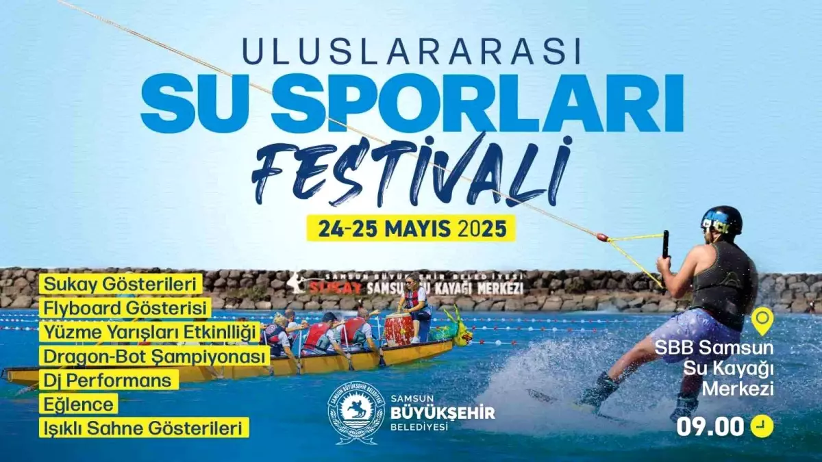 Samsun Uluslararası Su Sporları Festivali Başlıyor