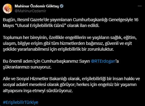 16 Mayıs 'Ulusal Erişilebilirlik Günü' ilan edildi