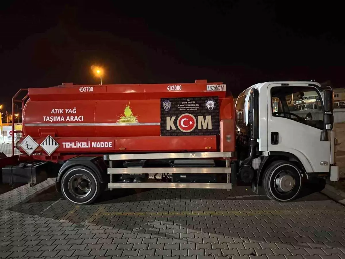 Aydın\'da Kaçak Atık Yağ Ele Geçirildi