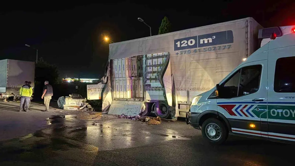 Sakarya\'da Kamyon Yangını Kontrol Altına Alındı
