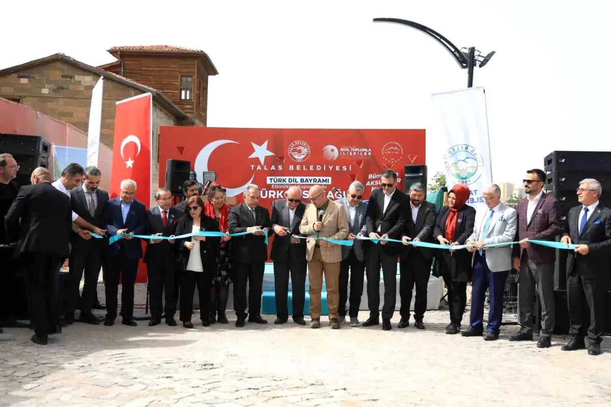 Talas\'ta Türkçe Sokağı Açılışı Yapıldı