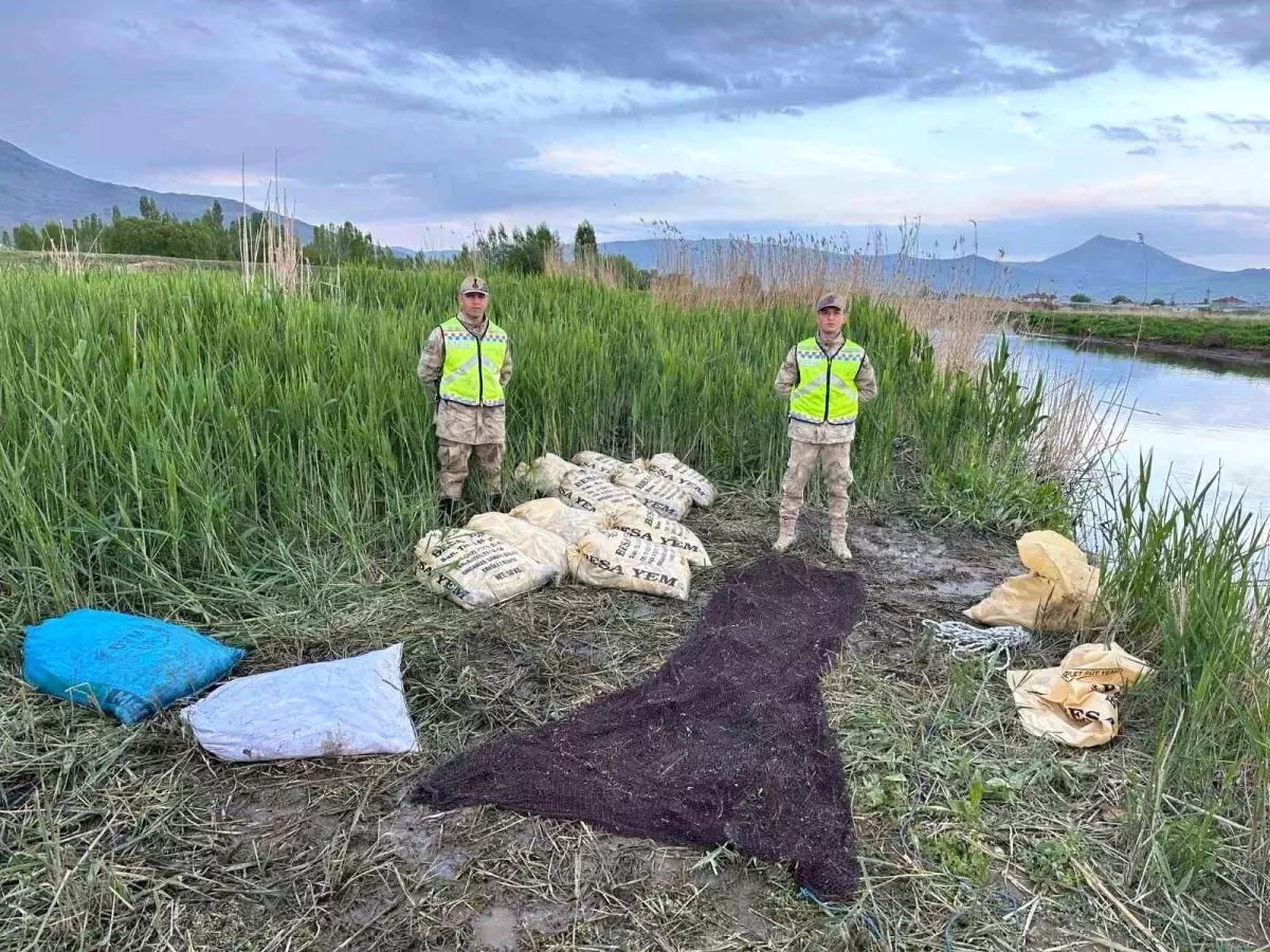 Van Gölü\'nde Kaçak Avcılığa Darbe: 3.37 Ton İci Kefali Ele Geçirildi