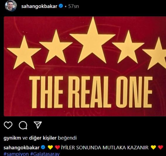 Galatasaray şampiyonluğunu ilan etti! Ünlü isimlerden paylaşım yağdı