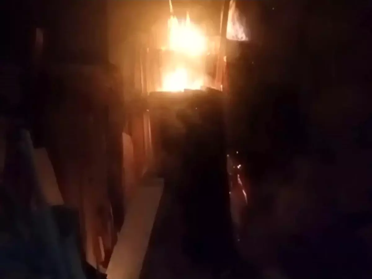Erbaa\'da Mobilya Atölyesinde Yangın Korkusu