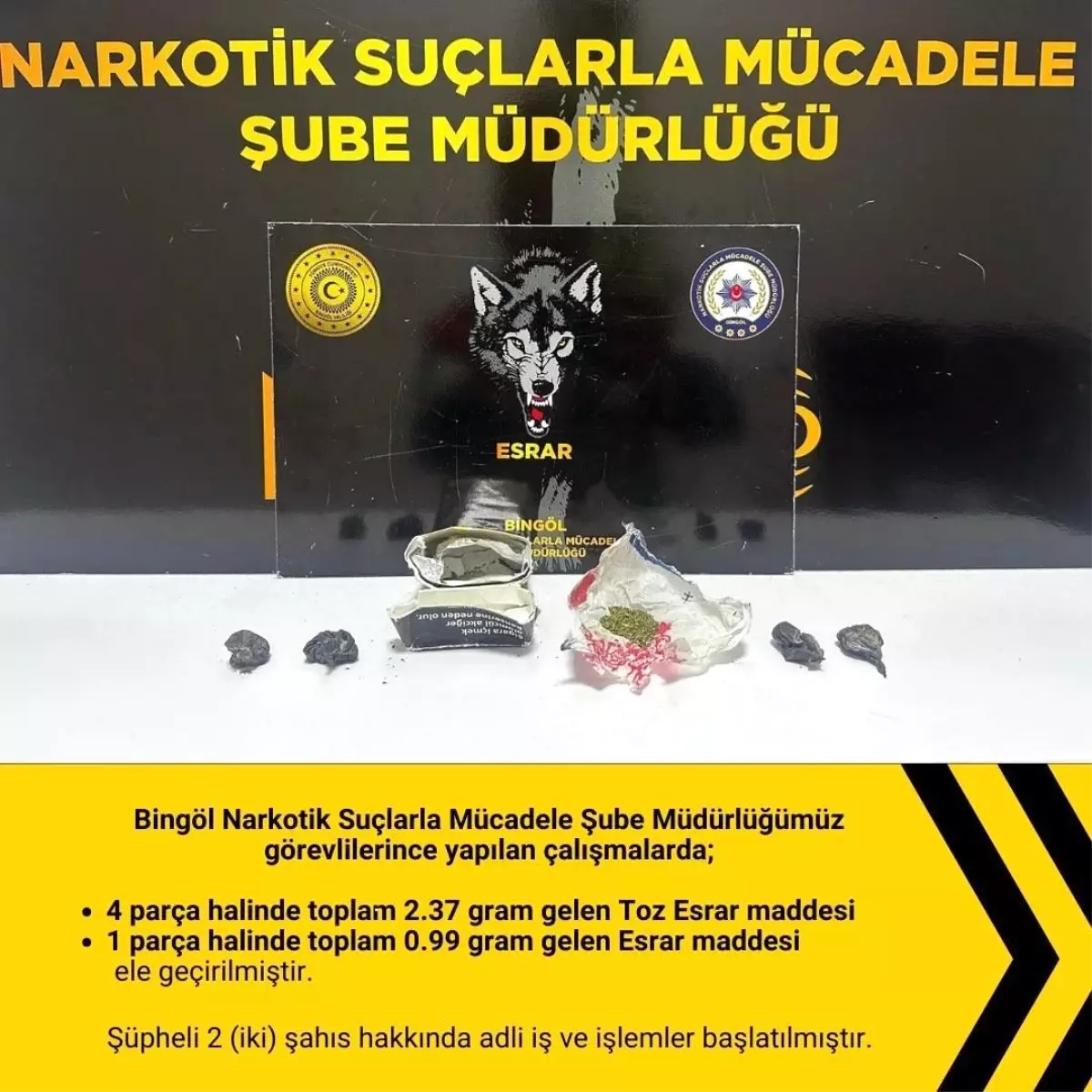 Bingöl\'de Uyuşturucu Operasyonu