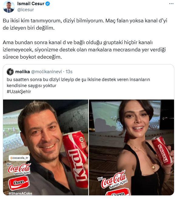 Cumhurbaşkanı Danışmanı İsmail Cesur'dan Uzak Şehir ve Kanal D'ye boykot tepkisi Cumhurbaşkanı Danışmanı İsmail Cesur'dan Uzak Şehir ve Kanal D'ye boykot tepkisi