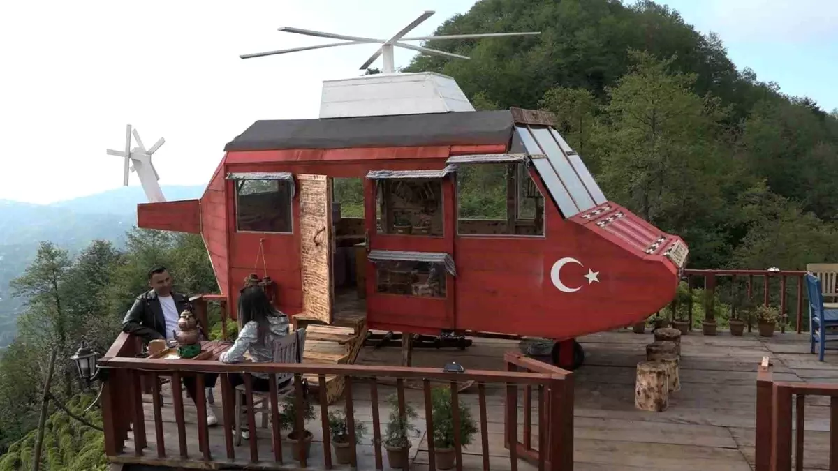 "Rizeliye imkansız yoktur" dedi, dağa \'Lazkopter\' indirdi