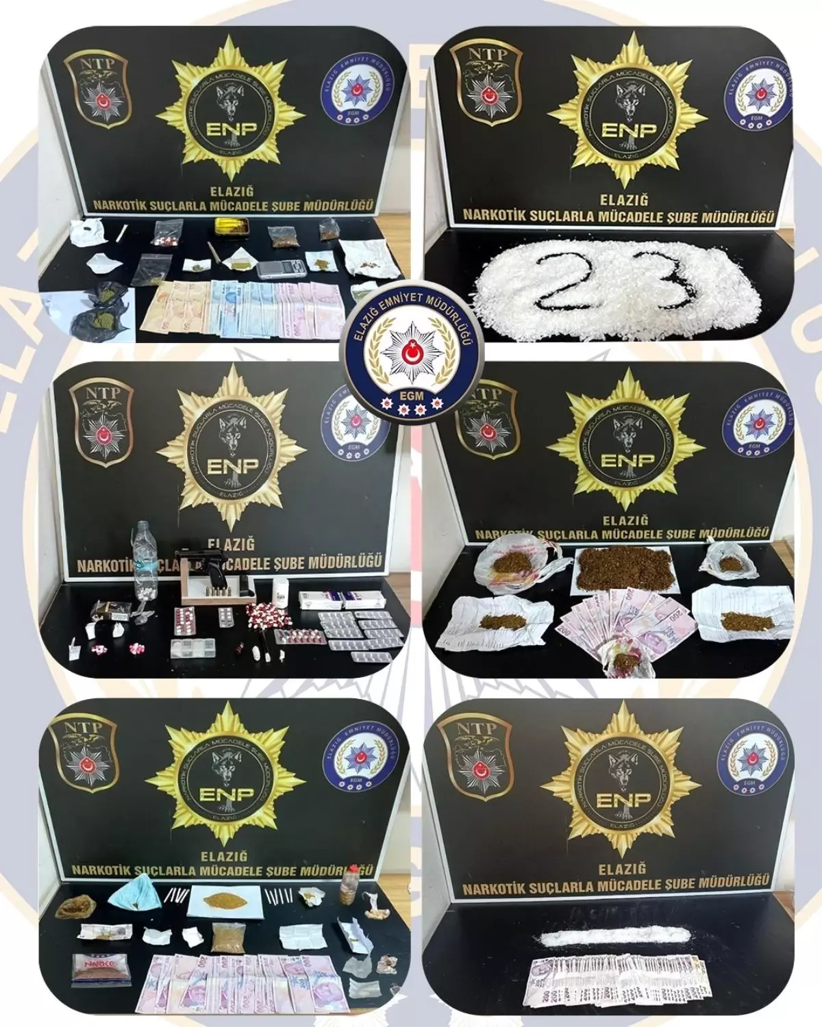 Elazığ\'da Uyuşturucu Operasyonu: 17 Tutuklama