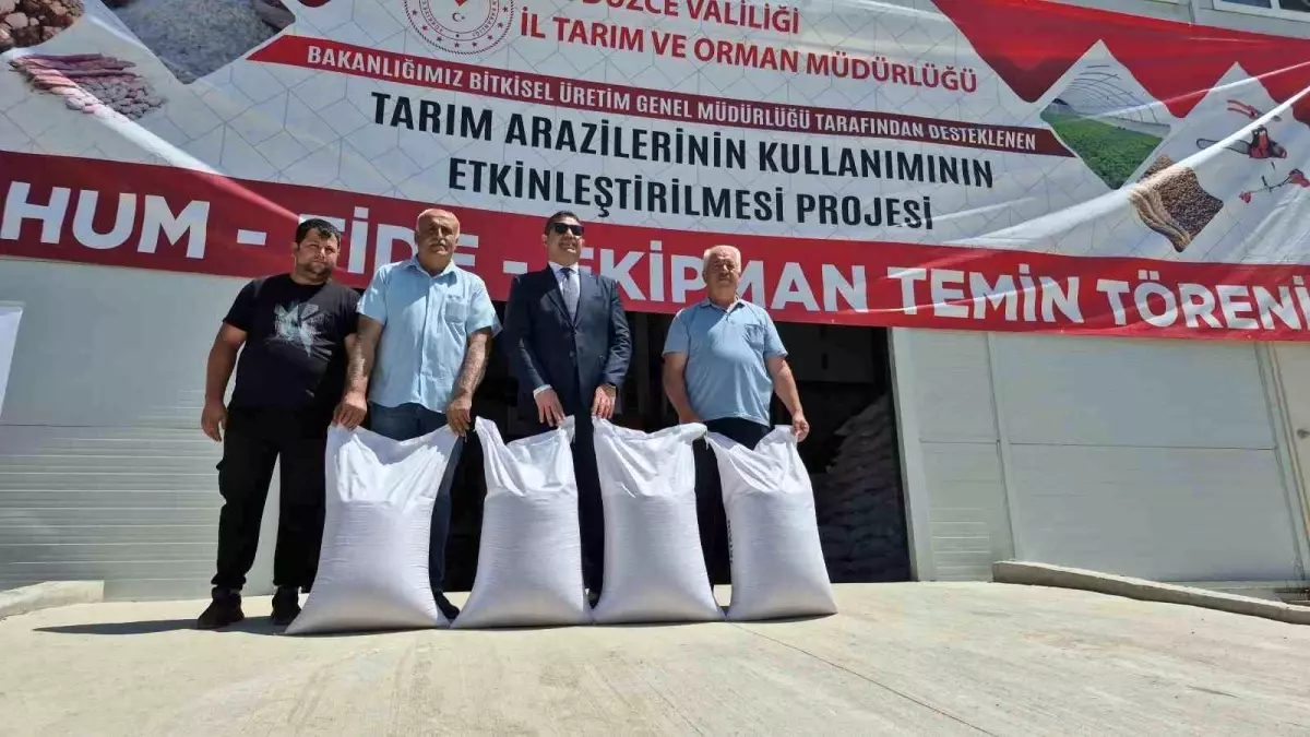 Düzce\'de Çeltik Tohumu Dağıtımı
